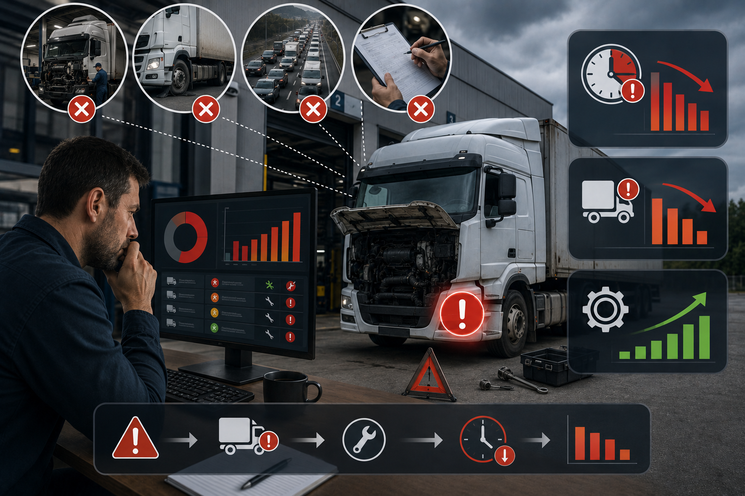 Temps d'arret et mauvaise productivite